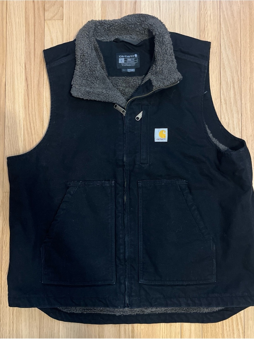 Carhartt Sherpa Lined Vest Large Loose Fit 0V4277-M Worn 3 Times